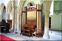 TF0226 : The organ in Irnham church, near Bourne, Lincolnshire by Rex Needle