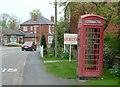 SK7126 : K6 telephone kiosk, West End, Long Clawson by Alan Murray-Rust