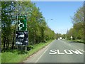 Ledbury bypass approaching industrial estate roundabout