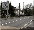ST3092 : Woodlands Roundabout sign, Llantarnam by Jaggery