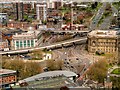 SJ3490 : View from St John's Beacon - Churchill Way and A57 Elevated Section by David Dixon
