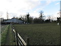 Paddock containing Crowland Hall Triangulation Pillar