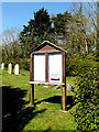 TM2785 : Wortwell United Reformed Church Notice Board by Geographer