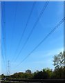 Power lines over the Staines Bypass