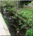 Gwyddfan flows below Ammanford Road, Llandybie