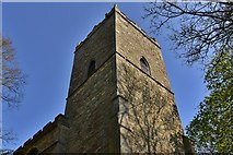 SK9857 : Navenby: St Peter's Church; the tower by Michael Garlick