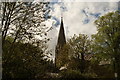 View of the Hertford St. Andrew church from the Castle car park