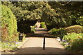 View along the path beside the Castle