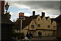 View of a house on the River Lea from the front of the Old Barge pub