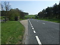 Bus stop and shelter on the A69 exit road