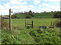 Footpath to the B1117 Laxfield Road