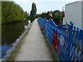 Fence along the towpath of the Coventry Canal