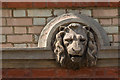 TQ2989 : Lion on the Wall, Alexandra Pallace, London N22 by Christine Matthews
