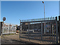 TQ3278 : Gates to Manor Place council depot by Stephen Craven