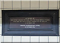 Plaque, Bounds Green Underground Station, London N11