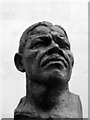 TQ3080 : Nelson Mandela bust, Royal Festival Hall, London SE1 by Jim Osley
