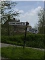 Signpost at Sydling St Nicholas