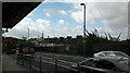 View of the Stratford Eye from outside Leyton tube station