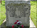 Hepworth War Memorial (the names)