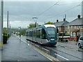 SK5433 : Test Tram on Farnborough Road by Alan Murray-Rust