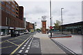 SJ7687 : Clocktower at Altrincham Bus Station by Bill Boaden