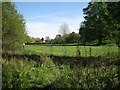 View south across lower Priory Park, Warwick