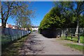 Lane from playing field to High Street, Wollaston, Stourbridge