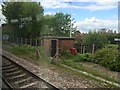 Hut by the side of the railway