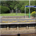 Templecombe railway station statue