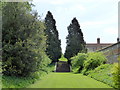 Stairway at end of the Sunken Garden, Kentwell Hall