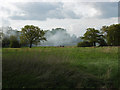 Bonfire smoke, Sunfield Farm