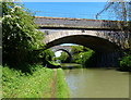 Two railway bridges crossing the Oxford Canal