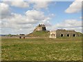 NU1341 : Limekilns and Lindisfarne Castle by Graham Robson