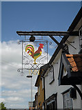 TM1179 : The Cock Inn Public House sign by Geographer