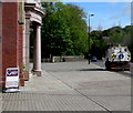 Cleaning up near Gwent Archives in Ebbw Vale