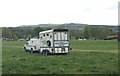 SK2671 : Chatsworth Horse Trials: horse ambulance by Jonathan Hutchins