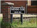 Farthing Close sign