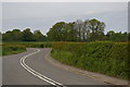 Bends on the old A5 north of Whittington