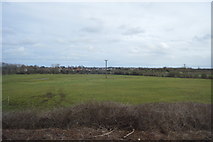 SJ3863 : Farmland by the railway line by N Chadwick