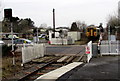 SN6212 : Barriers rising at Station Road level crossing, Ammanford by Jaggery