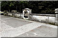 Former Victorian drinking fountain in a wall near One Kingsway, Cardiff