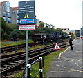 Unsafe for cyclists on Wapping Railway Wharf, Bristol 