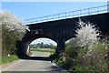 Railway bridge over the road to Winslow