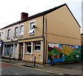 Colourful side wall in Whitland town centre