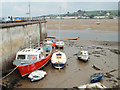 SS4630 : Boats moored below Marine Parade, Appledore, low tide by Robin Stott