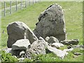 SH2681 : Standing Stone in field near coastal path by Arthur C Harris