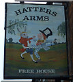 Sign for the Hatters Arms, Warton