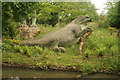 View of a dinosaur in the Dinosaur Trail in Crystal Palace Park #9