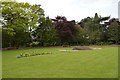 Alsager: flower beds in Milton Park