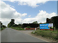 Golf Club entrance with advertising